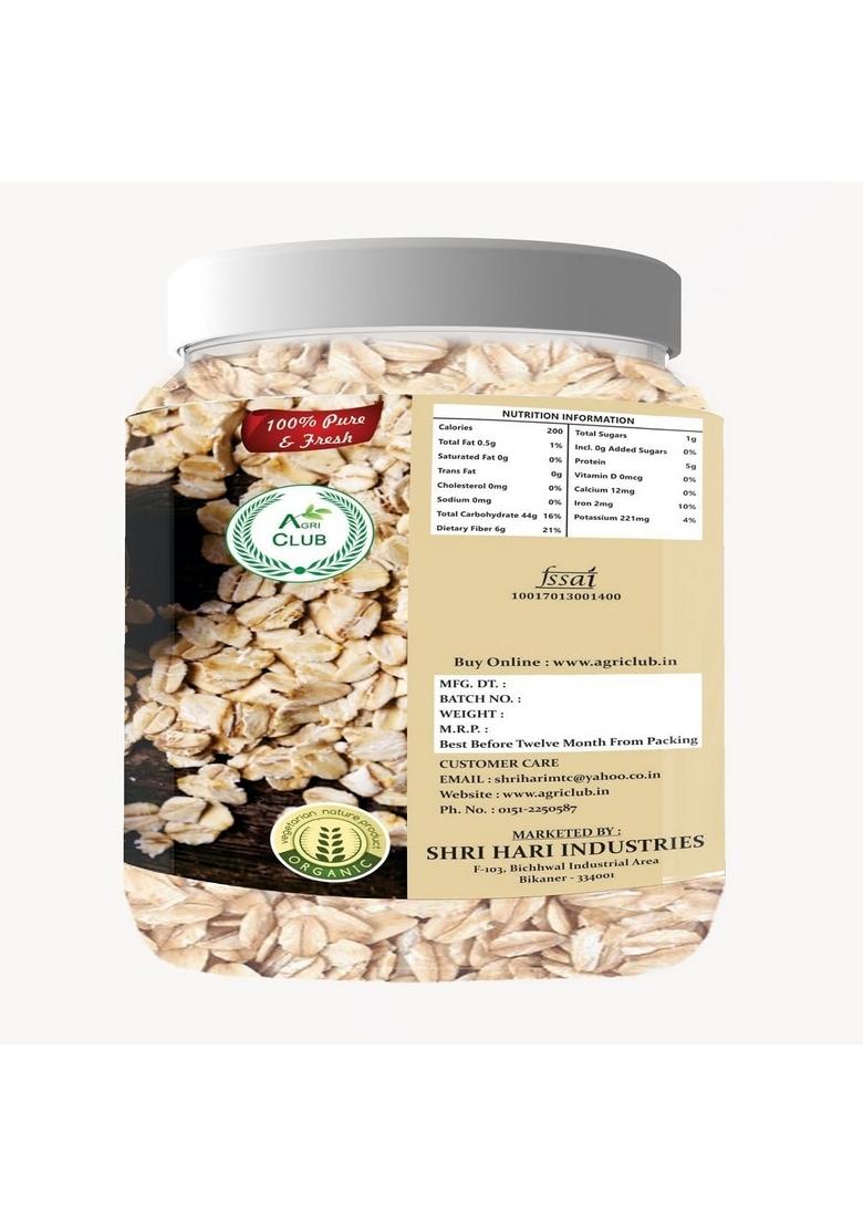 Jumbo Oats 500Gm | Cereal For Breakfast | Oats For Weight Loss | Agri Club