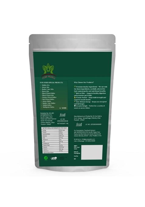 Purepearls Broken Wheat Dalia-1Kg | Thuli | Crushed Wheat Dalia | Healthy And Light Breakfast (Broken Wheat Porridge) Healthy Grains/Fibre Rich/Immunity Builder Crushed Wheat Dalia- 1Kg