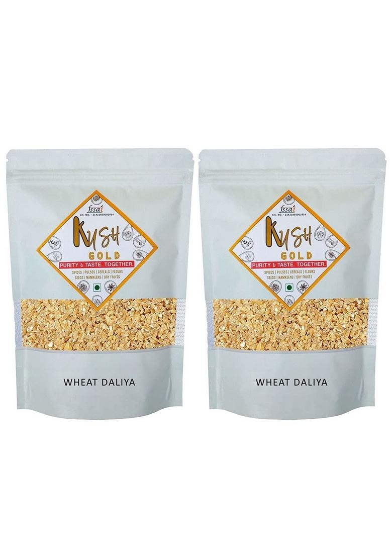 Kush Gold Wheat Daliya/Broken Wheat/Porridge/Cracked Wheat/Wheat Porridge (1Kg)
