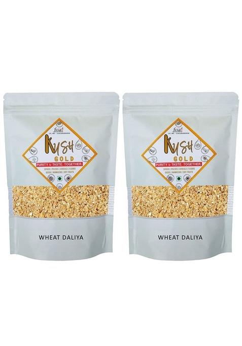 Kush Gold Wheat Daliya/Broken Wheat/Porridge/Cracked Wheat/Wheat Porridge (1Kg)