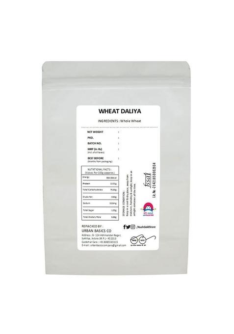 Kush Gold Wheat Daliya/Broken Wheat/Porridge/Cracked Wheat/Wheat Porridge (1Kg)