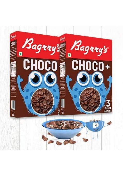 Bagrry'S Choco+ 3 Great Grains, Pack Of 2 (375 Gm X 2)