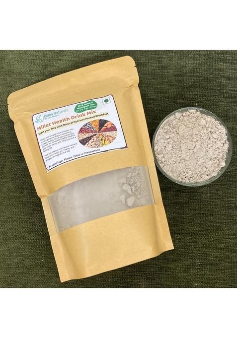 Ridha Naturals Millet Health Drink Mix, All Natural Ingredients, No Added Sugar Or Preservatives, 250G