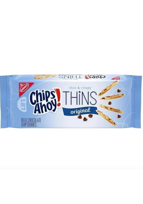 Chips Ahoy! Thins Original Chocolate Chip Cookies – Slim & Crispy 7 Oz Resealable Pack – Packed With Real Chocolate Chips