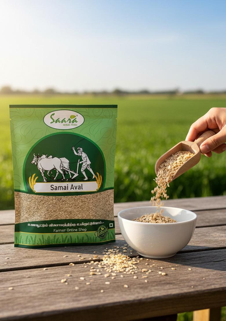 Vs Products Organic Little Millet Flakes 750G | Samai Aval | Saamalu Atukulu | Kutki Chura | Chaama Aval | Little Millet Poha