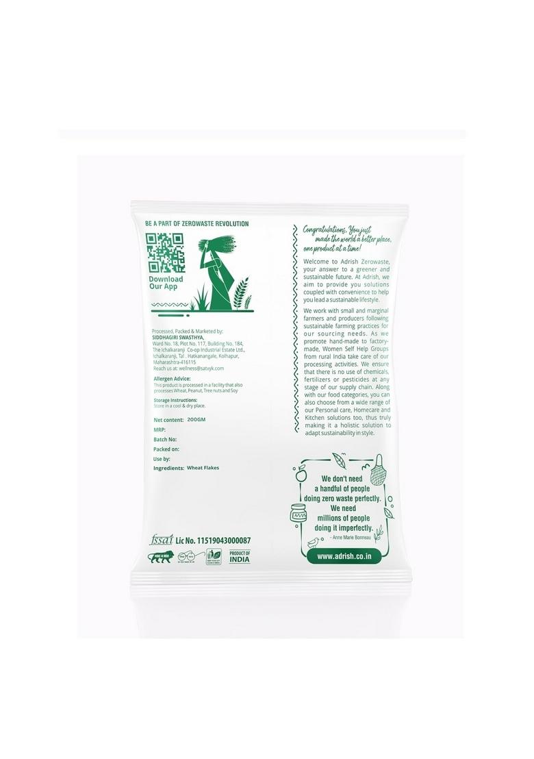 Adrish Zerowaste Organic Wheat Flakes (200G)