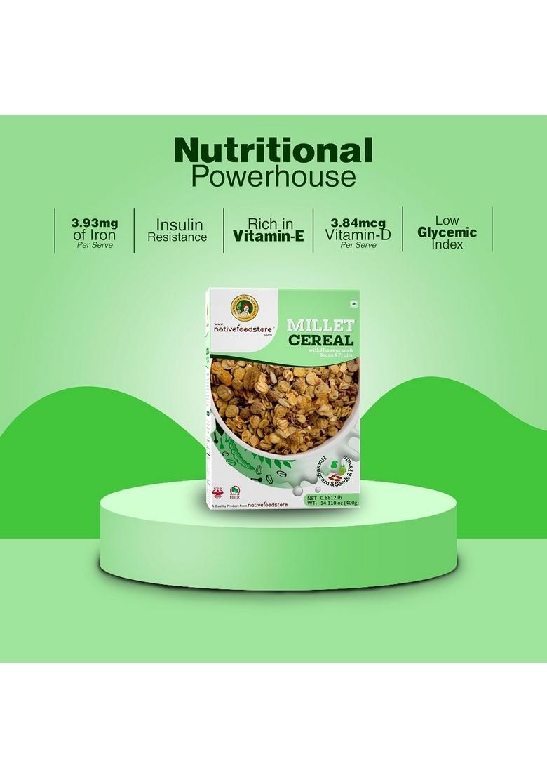 Nativefoodstore Millet Muesli Millet Muesli (Horsegram Seeds And Fruits)
