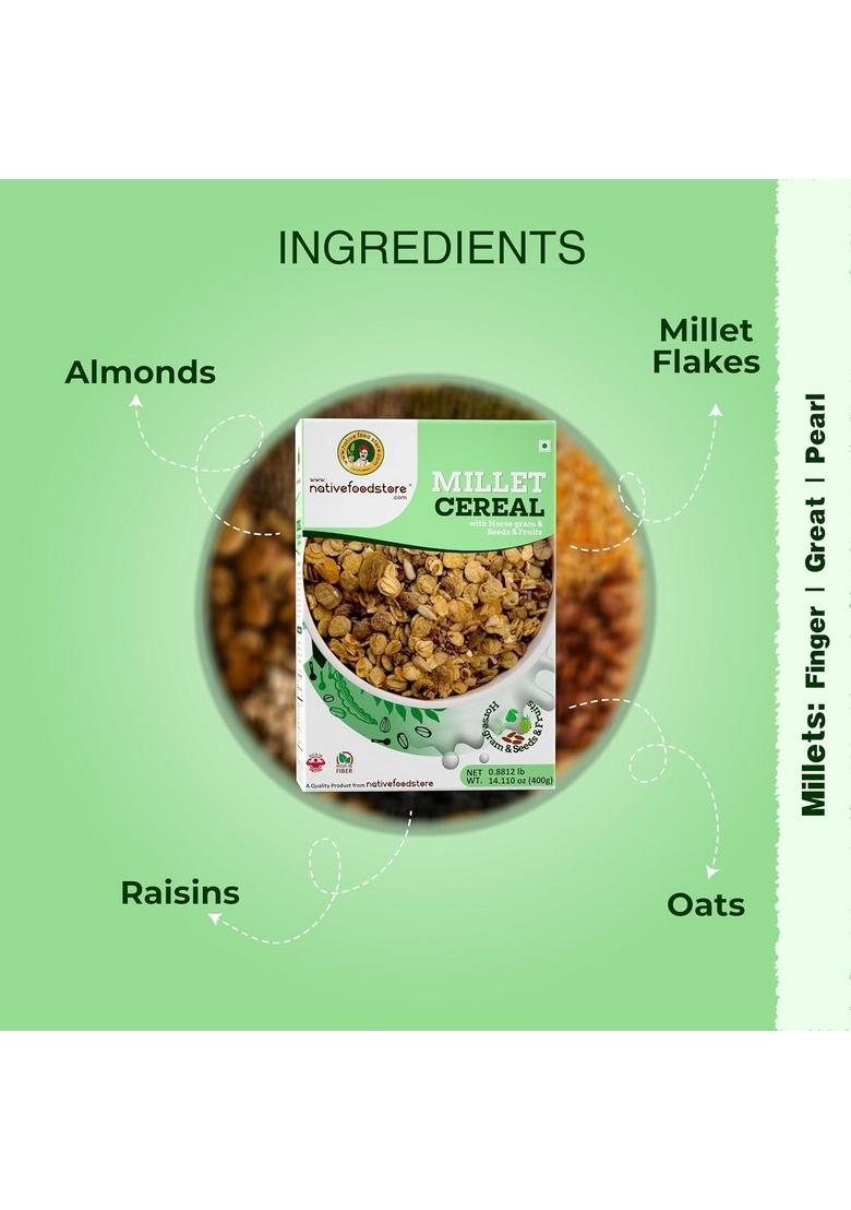 Nativefoodstore Millet Muesli Millet Muesli (Horsegram Seeds And Fruits)