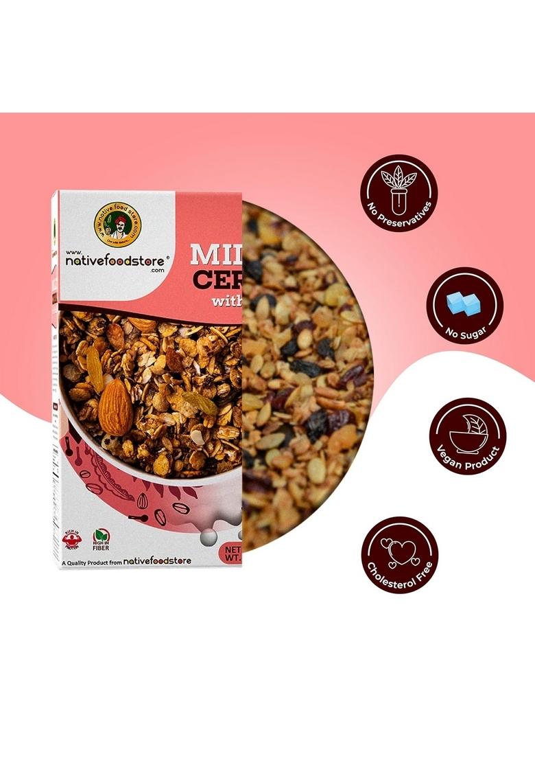 Nativefoodstore Millet Muesli Vanilla Crunchy Millet Muesli-400Gms