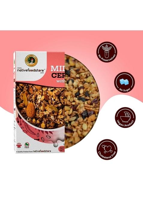 Nativefoodstore Millet Muesli Vanilla Crunchy Millet Muesli-400Gms
