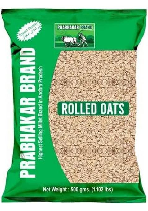 Prabhakar Brand Rolled Oats | Whole Grain Cereal For Healthy Breakfast (500G)