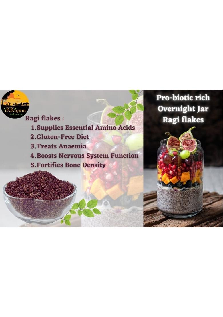 Ikkiyam Combo Of Wheat Flakes (Poha) 250G, Jowar Flakes (Poha) 250G, And Ragi Flakes (Poha) 250 Grams | Healthy Breakfast Combo | Gluten-Free | High Fiber | Traditional South Indian Snack | Natural & Organic