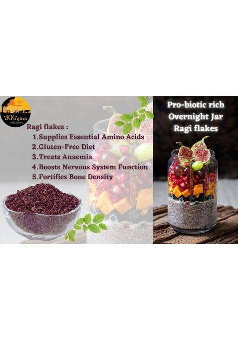 Ikkiyam Combo Of Wheat Flakes (Poha) 250G, Jowar Flakes (Poha) 250G, And Ragi Flakes (Poha) 250 Grams | Healthy Breakfast Combo | Gluten-Free | High Fiber | Traditional South Indian Snack | Natural & Organic