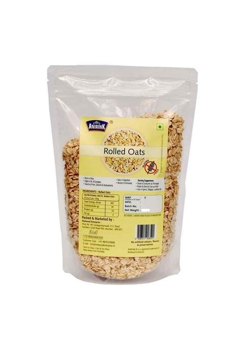 Anirink Rolled Oats 1Kg/Gluten Free/ Breakfast Cereal/ Weight Loss/ Healthy Deit Food/ High Protein & Fibre
