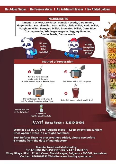 Nutri Drink Combo 400G Choco Millet & Dryfruit Health Drink + 400G Sprouted Ragi Dryfruit Malt) Sugar Free Health Mix Drink For Kids & Adult