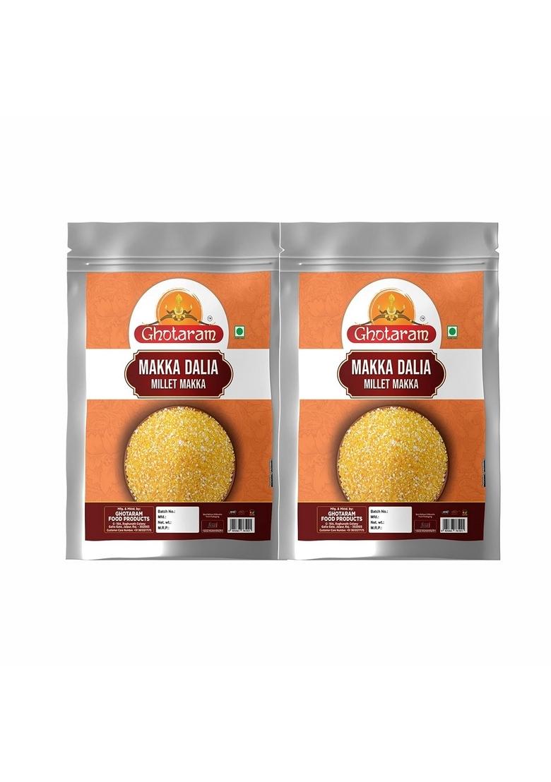 Ghotaram Diwali Sale Pali Marwar Gluten Free Makki Daliya/Cracked Corn/Makka/Maize Khichdi/Upma||Broken Maize A++ Anaj Healthy Natural-960G(480G*2Pkt) Great Indian Festival