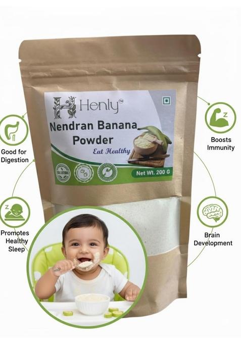 Henly Nendran Banana Powder, Natural For Brain And Health Supplement, 200G, Eat Healthy