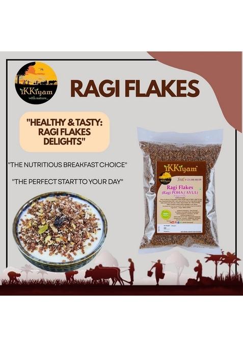 Ikkiyam Combo Of Bajra Jowar Ragi Flakes And Multi Millet Granola Cereal Flakes Nuts And Sugar Free Pack Of 4 250G Each Gluten-Free Best Breakfast For Healthy Day Start No Preservatives 100 Percent Natural Grains For Kids And Adults