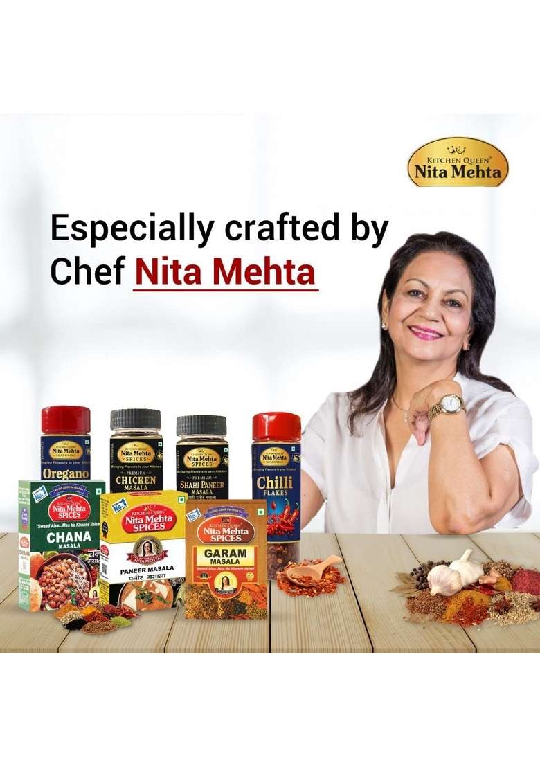 Kitchen Queen Nita Mehta Tasty And Nutritious Oats 200G | High In Fiber | 100% Natural | Helps In Weight Loss Box (Oats, 200G | Pack Of 1) - Indya