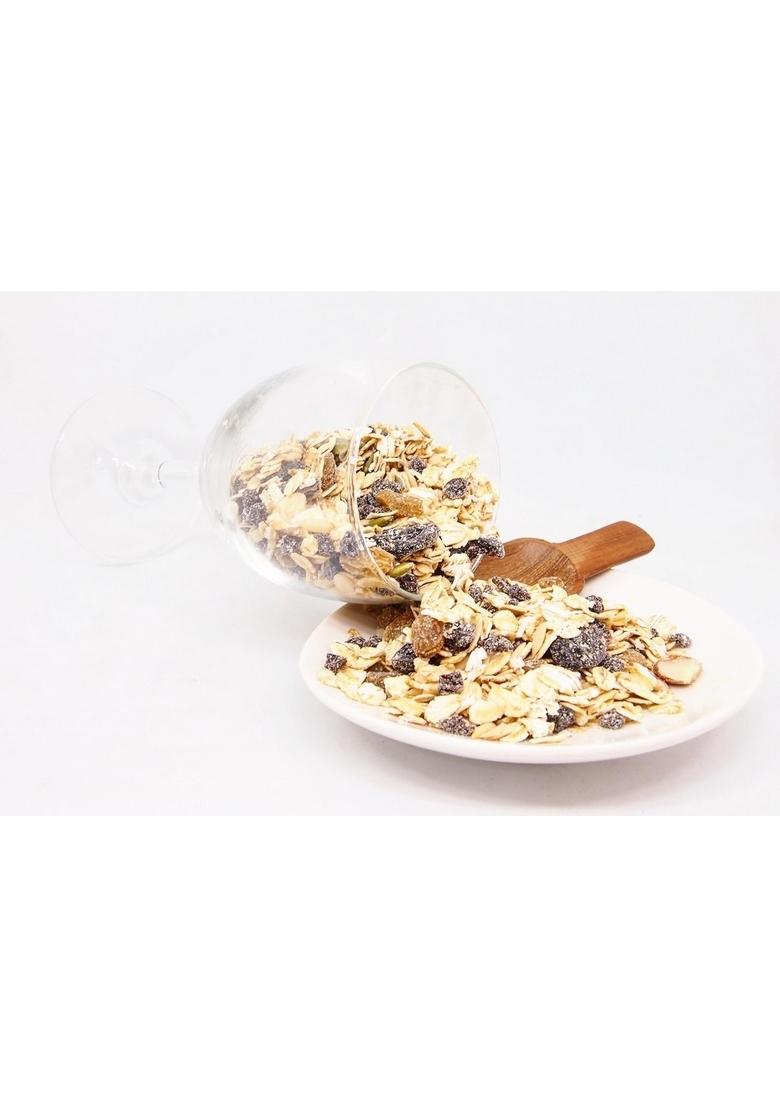 Tassyam Super Fruit Muesli 250 Grams | Natural Rolled Oats + Dehydrated & Dried Fruits