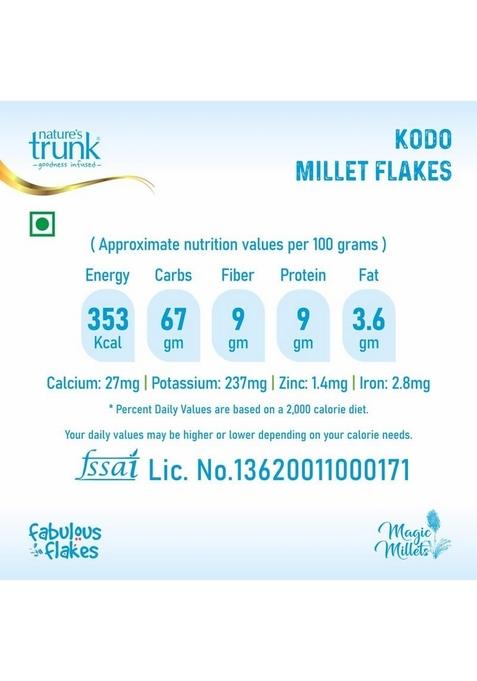 Nature'S Trunk Kodo Millet Flakes 800Gm | Arikelu/Varagu Aval Healthy Breakfast Cereal | Quick Cook Grain For Breakfast (Pack Of 1)