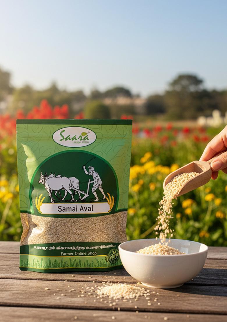 Vs Products Organic Little Millet Flakes 250G | Samai Aval | Saamalu Atukulu | Kutki Chura | Chaama Aval | Little Millet Poha