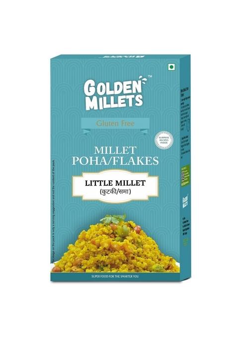 Golden Millets Little Millet Flakes | Healthy Millet Flakes | Millet Flakes Gluten-Free | No Preservative | High Calcium&High Fibre 500Gm