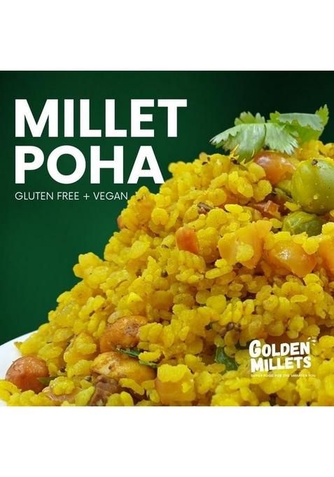 Golden Millets Little Millet Flakes | Healthy Millet Flakes | Millet Flakes Gluten-Free | No Preservative | High Calcium&High Fibre 500Gm