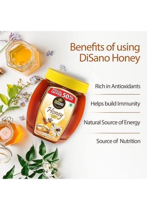 Disano Pure Honey 1Kg (Pack Of 1) & Oats, 100% Wholegrain, Pouch 1 Kg