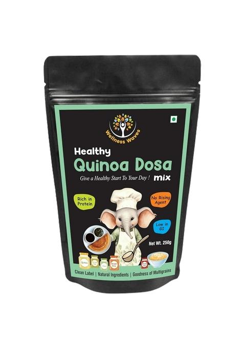 Wellness Waves Healthy Quinoa Dosa Mix, High Protein, Natural Ingredients, 250G