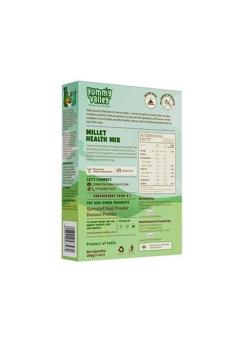 Yummy Valley Millet Health Mix, Sprouted Ragi Powder, Raw Banana Powder |No Added Sugar, No Preservatives, No Maida| Combo Pack | Instant Healthy Wholesome Food
