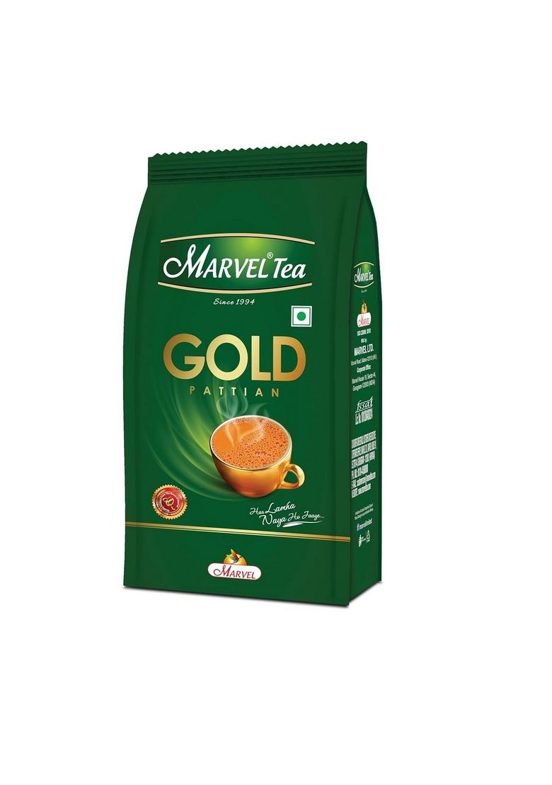 Marvel Tea Gold Pattian Tea 250 G, With Kadak Ctc,Handpicked Chai From Assam & Darjeeling, Stong Black Tea