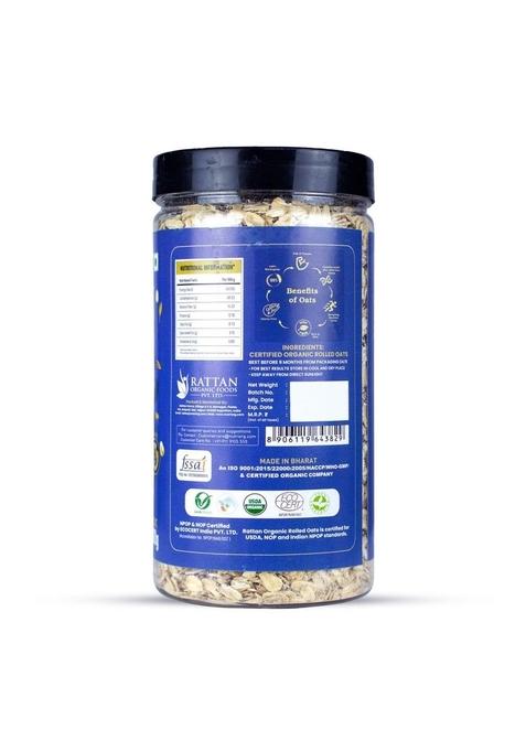 Nutriorg Organic Quinoa & Rolled Oats (Combo Of 2) | Protein Rich Super Food | 100% Whole Grain | Weight Management