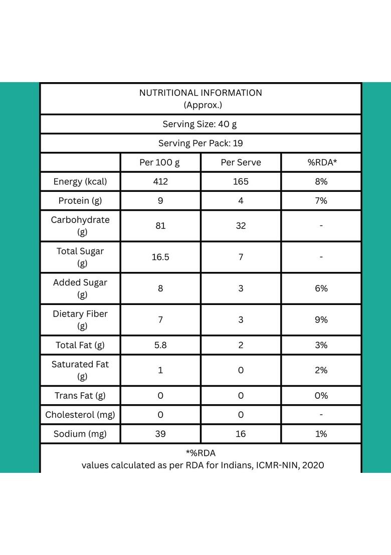 Scoopeat Fruit & Nut Muesli | High Fiber Breakfast Cereal With Rolled Oats, Millets (Ragi & Jowar), Brown Rice Flakes, Almonds, Seeds, Kiwi, Cranberry, Apple, Banana & Raisins | No Refined Sugar Or Preservatives (750G)