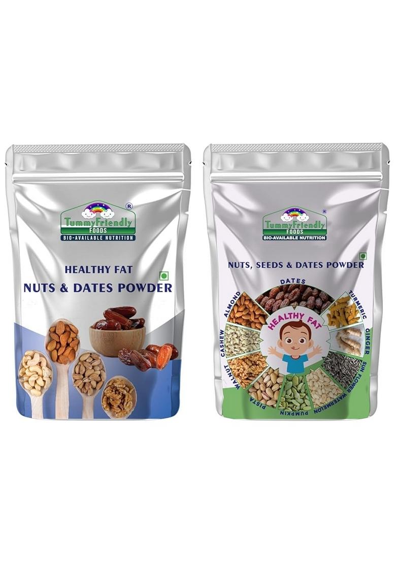 Tummy Friendly Dry Fruits Powder For Baby Kids Adults, 2 Packs