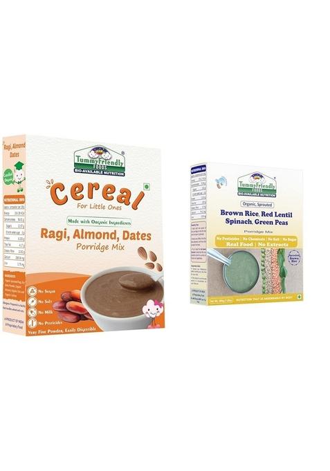 Tummy Friendly Stage3 Organic Cereal For Little Ones. Sprouted Ragi, Brown Rice. Available In Baby Trial Packs. Real Food, No Harmful Ingredients. Shelf Life 8 Months