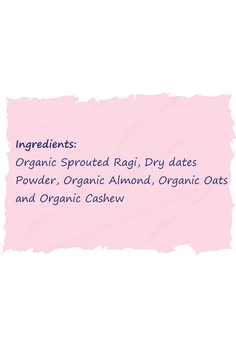 Tummy Friendly Stage3 Organic Cereal For Little Ones. Sprouted Ragi, Brown Rice. Available In Baby Trial Packs. Real Food, No Harmful Ingredients. Shelf Life 8 Months