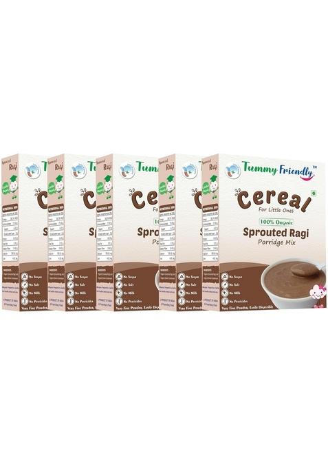 Tummyfriendly Foods Certified Organic Sprouted Ragi Powder For Babies, Kids. Rich In Calcium, Iron, Fibre & Micro-Nutrients. Sprouted Ragi For Baby. Sari Nachani Satva. No Sugar, No Salt, No Milk, No Chemicals, No Pesticides. 6 Month Baby Food. Baby Cerea