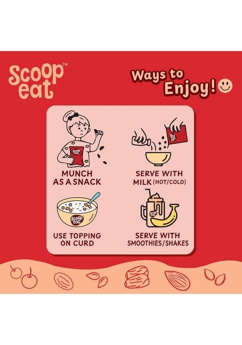 Scoopeat Multigrain Muesli | High Fiber Breakfast Cereal With Rolled Oats, Millets (Ragi & Jowar), Brown Rice Flakes, Almonds, Seeds, Cranberry & Raisins | No Refined Sugar, Preservatives Or Artificial Additives (750G)