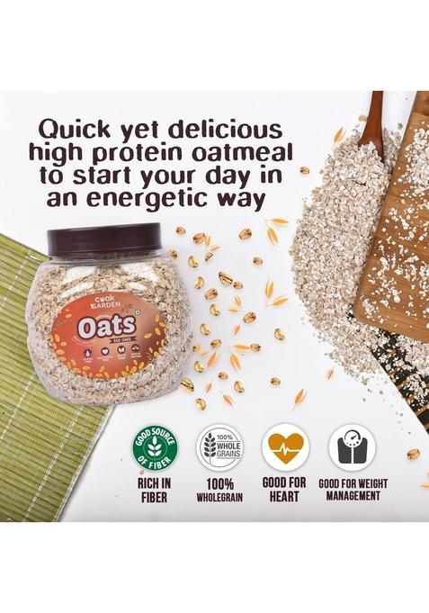 Cookgarden Rolled & Instant Oats Combo 500G X2 | Protein Rich Breakfast | Gluten Free Oats | Diet Food | 100% Wholegrain