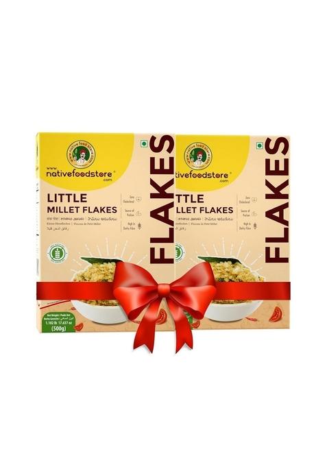 Nfs Little Millet Flakes|No Added Sugar Millet Flakes-Pack Of 2