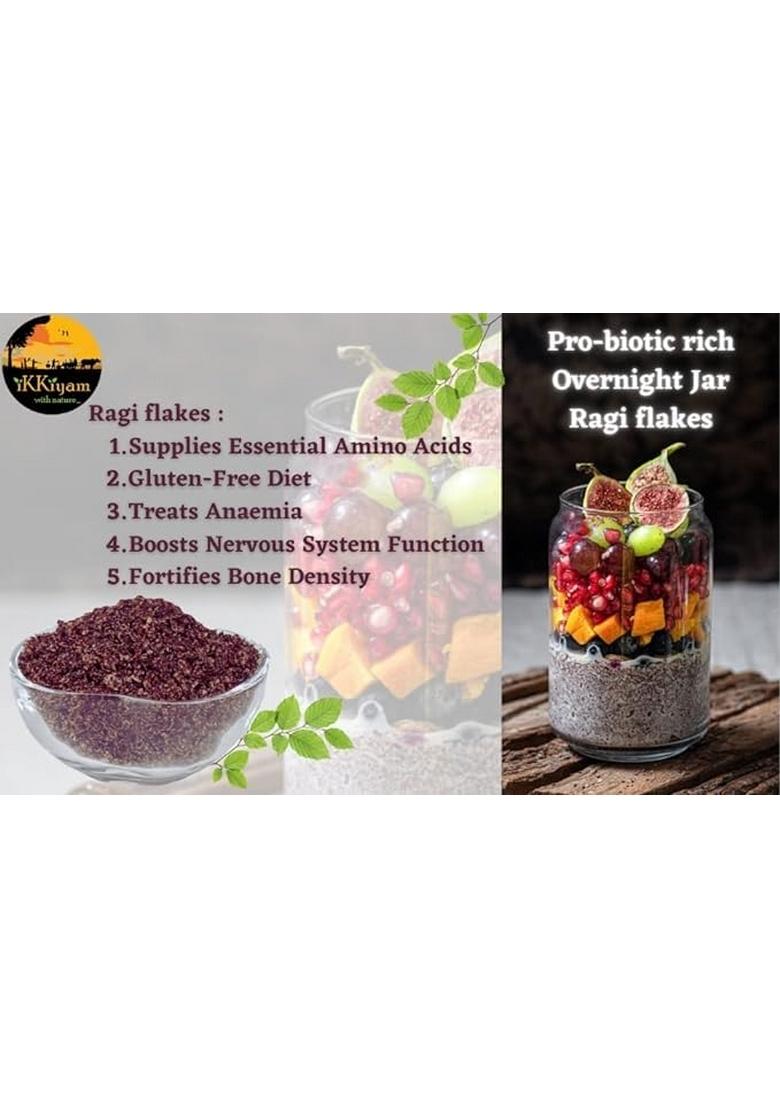 Ikkiyam Combo Of Ragi Aval Puttu, Bajra (Miracle Millet) And Wheat Flakes Avul, 3 Pack 250G Each, Gluten Free, Premium Organic, High Fibre South Indian Breakfast