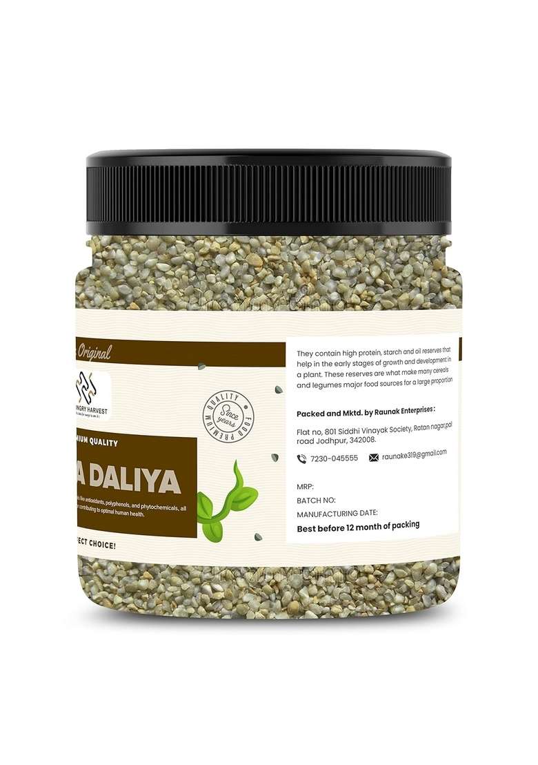 Hungry Harvest Bajra Daliya (Pearl Millet Porridge)| With Omega-3 Fats| For Weight Loss & Digestive Health| Rich In Nutrients| Jar Pack| (900 Grams (Pack Of 3 Of 300 Grams)) - Indya
