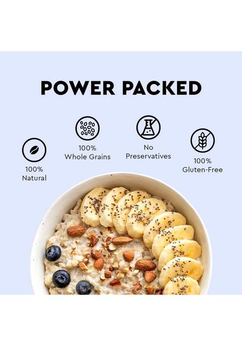 Aaroga Rolled Oats | 100% Whole Grain | Gluten-Free High Fiber Oatmeal | Ideal For Weight Management & Heart Health (500 Gms)