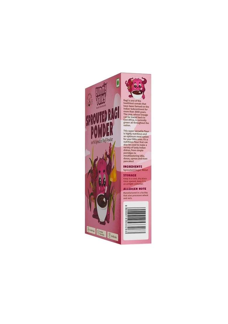 Yummy Valley Sprouted Ragi And Raw Banana Powder, Instant Healthy Wholesome Food, Pack Of 2 (200Gm*2) - Indya