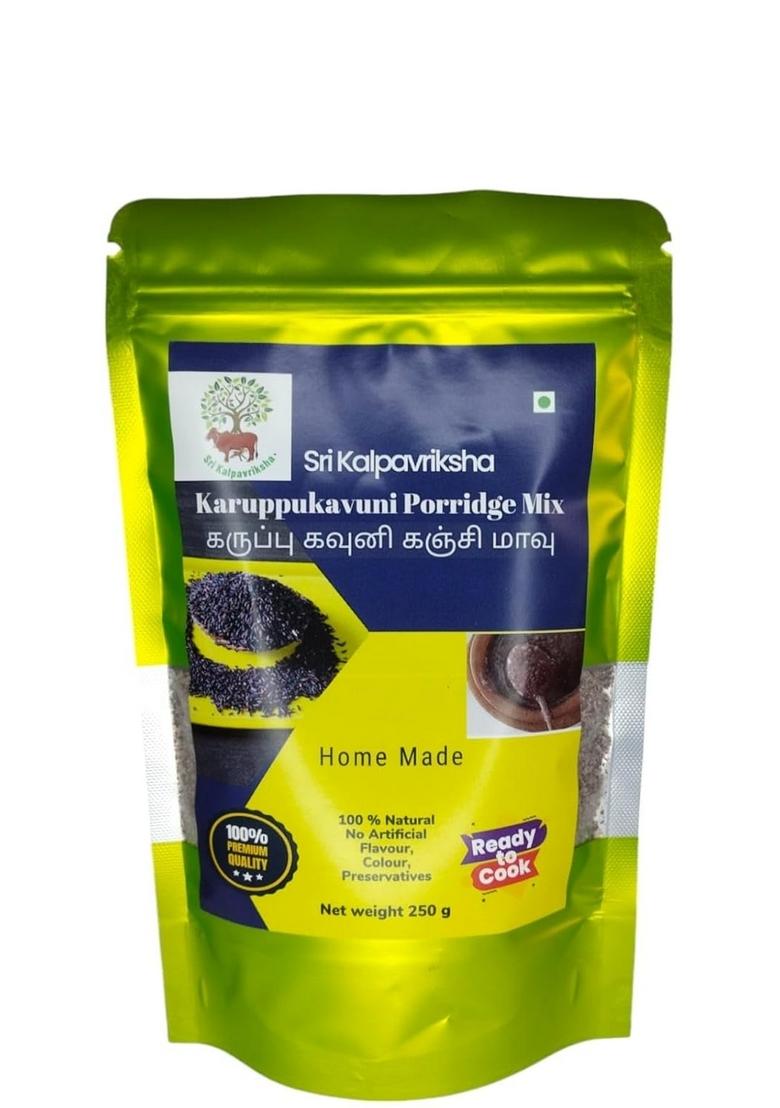 Sri Kalpavriksha Karuppukavuni Porridge Mix, 100% Natural, Homemade, 250G