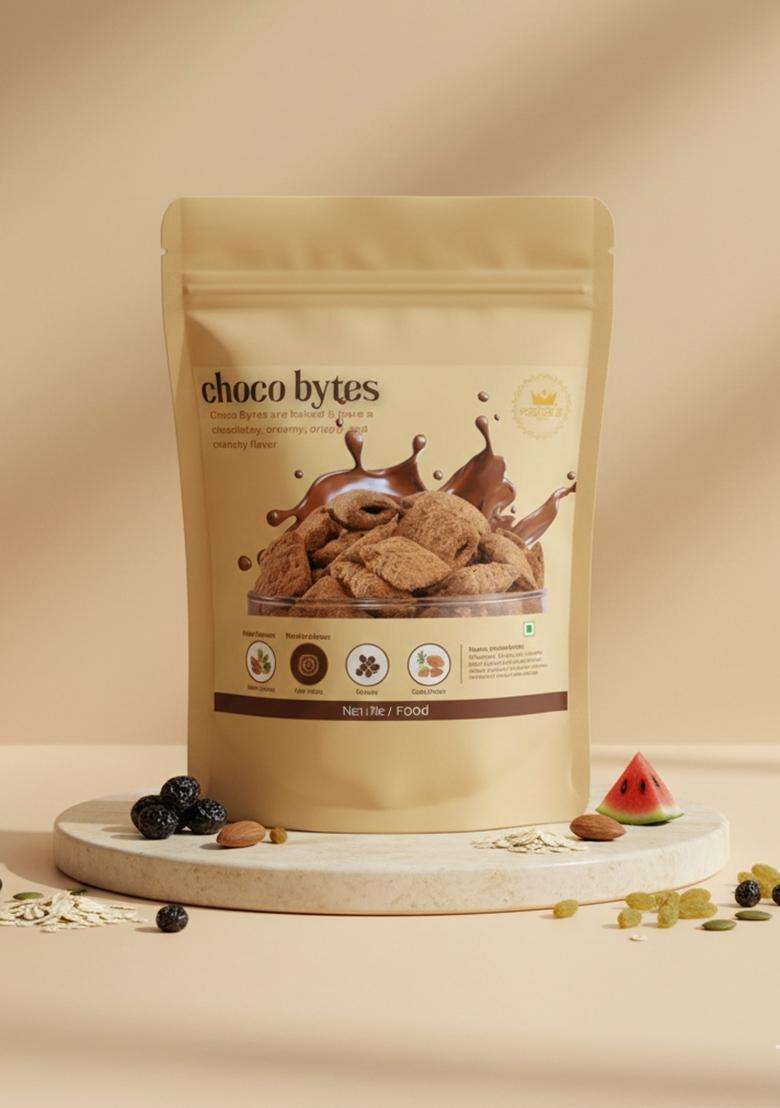 Malvas Food Choco Bytes 200 Gm Chocos Fills 200G, Chocolaty, Anytime Snack, Choco Pockets | Classic Chocolate Filled Wafers | 100% Eggless - Indya