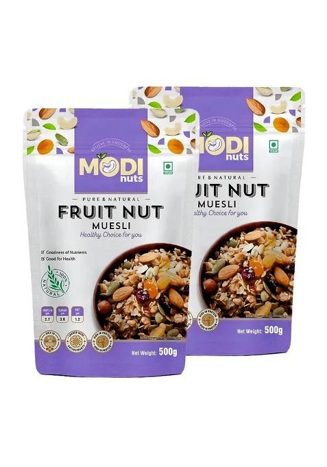 Modinuts Nuts & Seeds Muesli | Loaded With Goodness Of Grains, Nuts, Seeds, Oats, Ragi Flakes, Wheat, Corn, Almond, Whole Rice Flakes, Sunflower Seeds, Sesame Seeds, Watermelon Seeds, Pumpkin Seeds