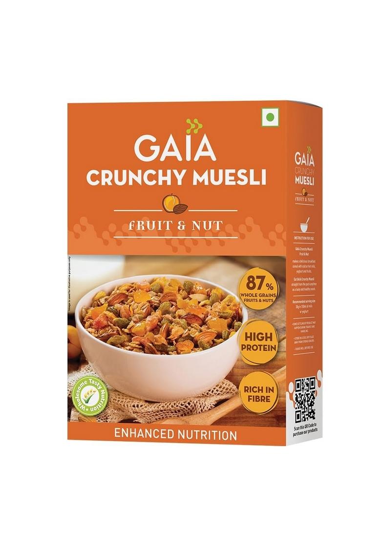Gaia Crunchy Fruit And Nut Muesli 400G Box