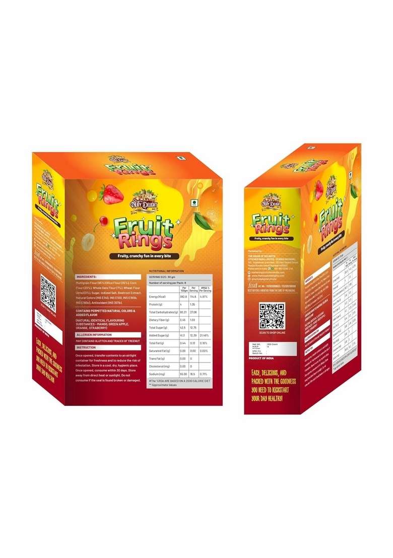 Nutty Delight Fruit Loops 250 Gm - Indya